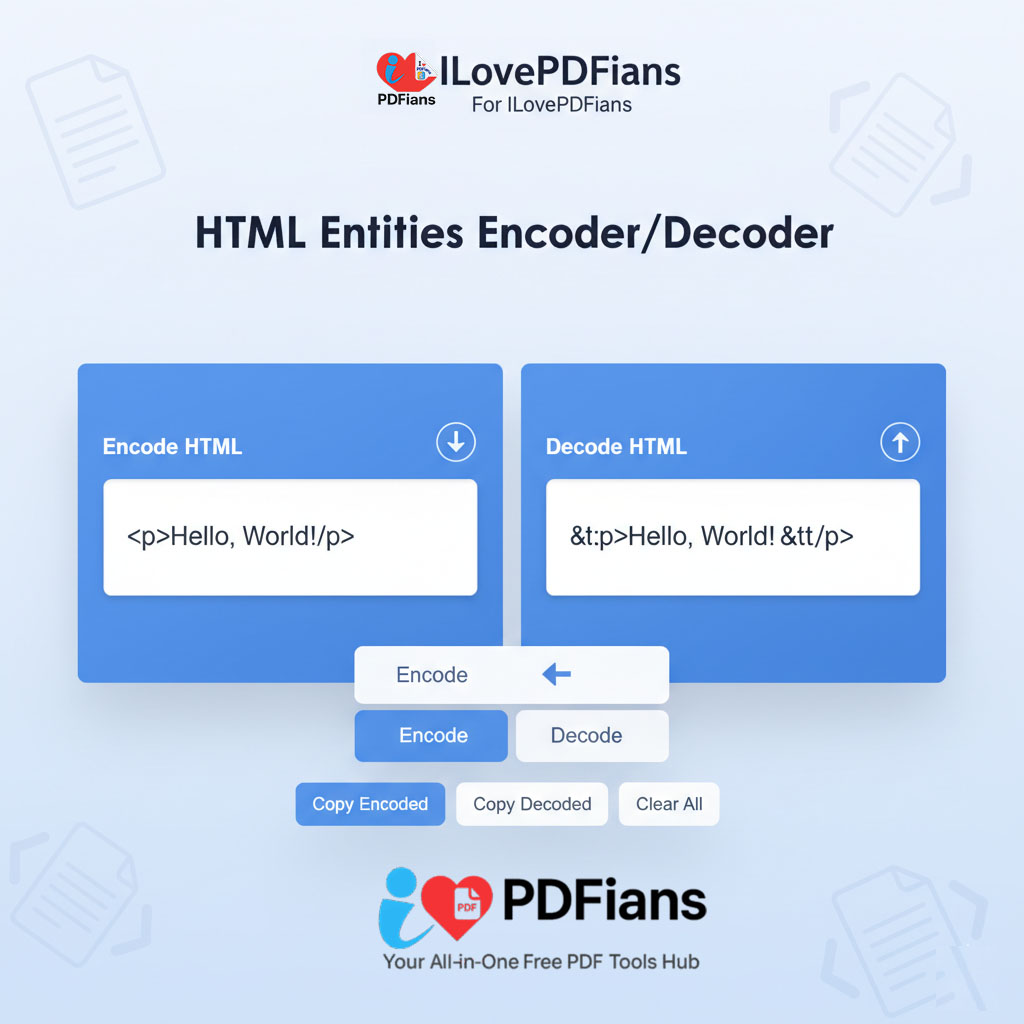 HTML Entities Encoder&Decoder